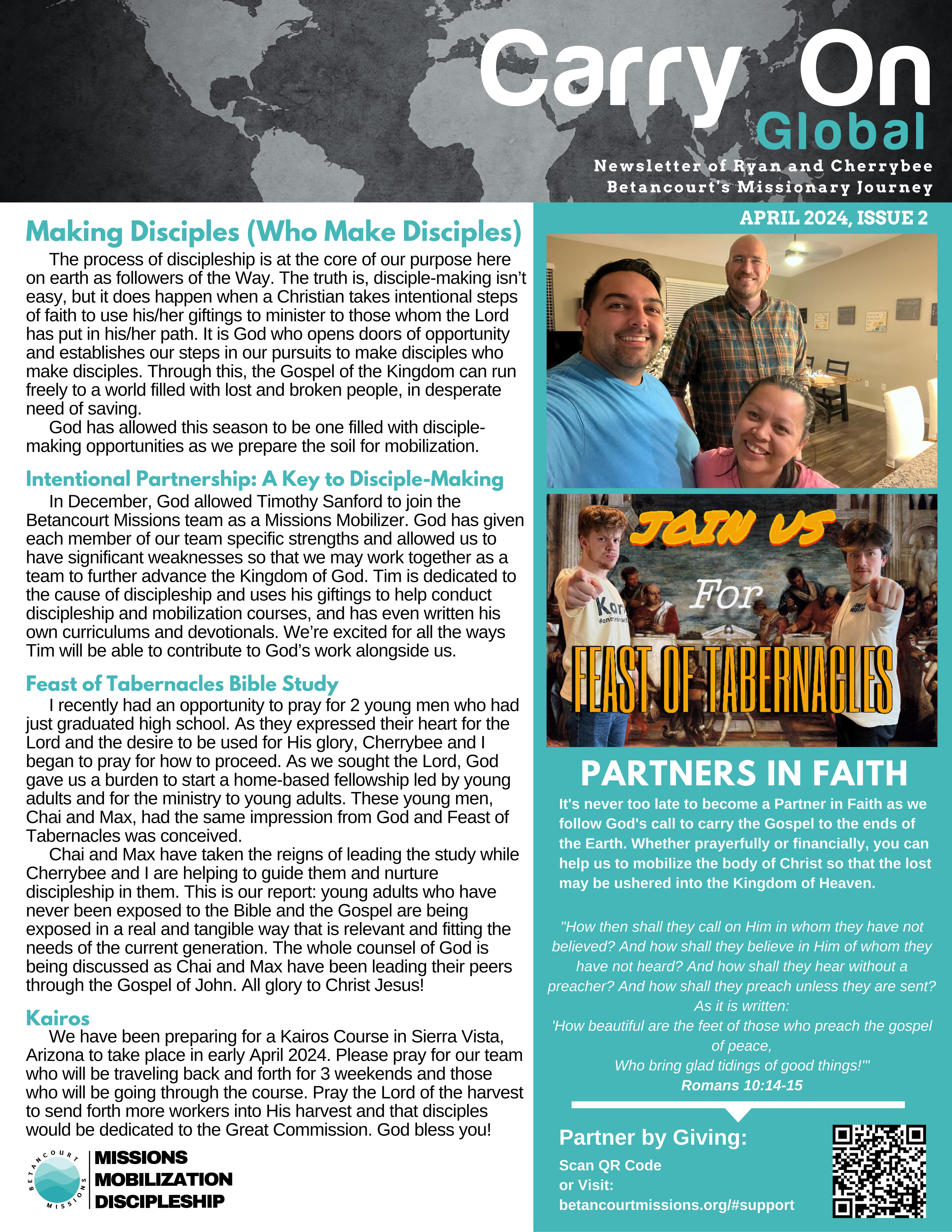 Making Disciples (Who Make Disciples) - April 2024 Newsletter