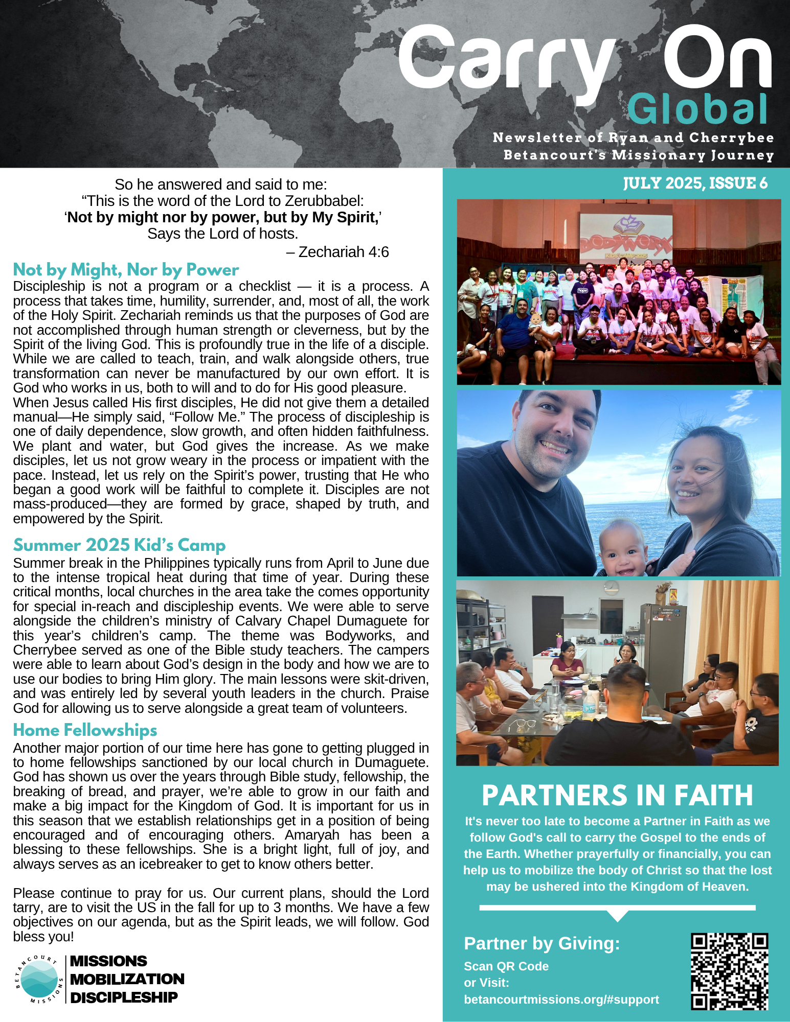 Not by Might, Nor by Power - July 2025 Newsletter